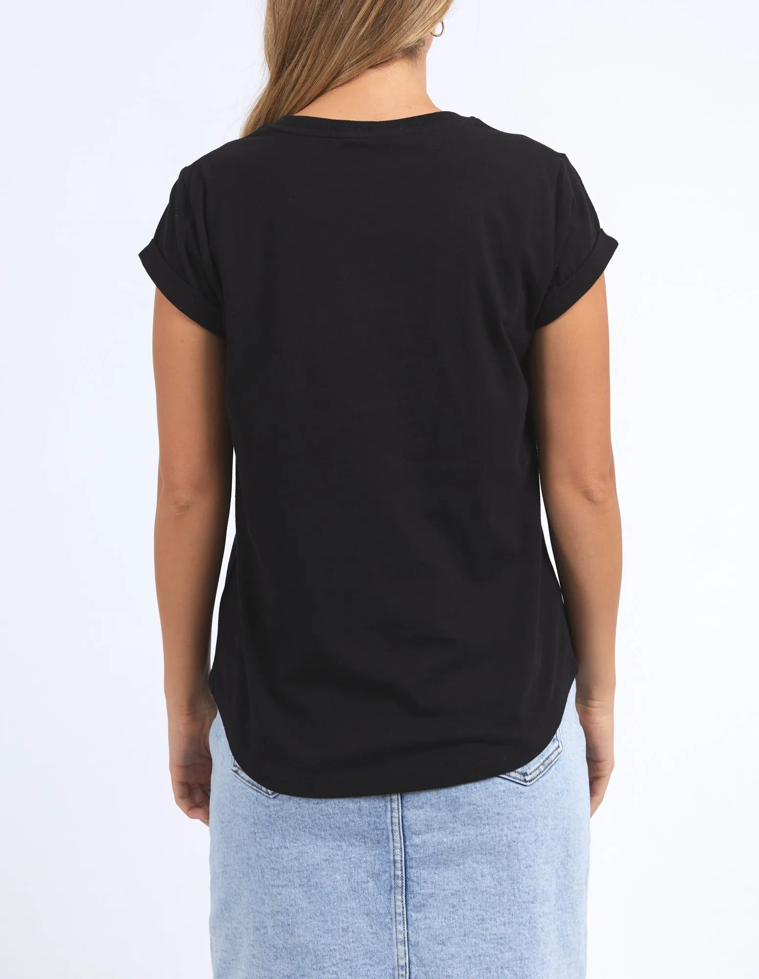 Foxwood Outline Tee Black