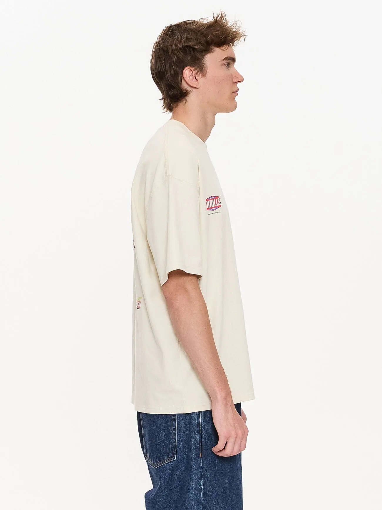 Full Fury Box Fit Oversize Tee - Heritage White