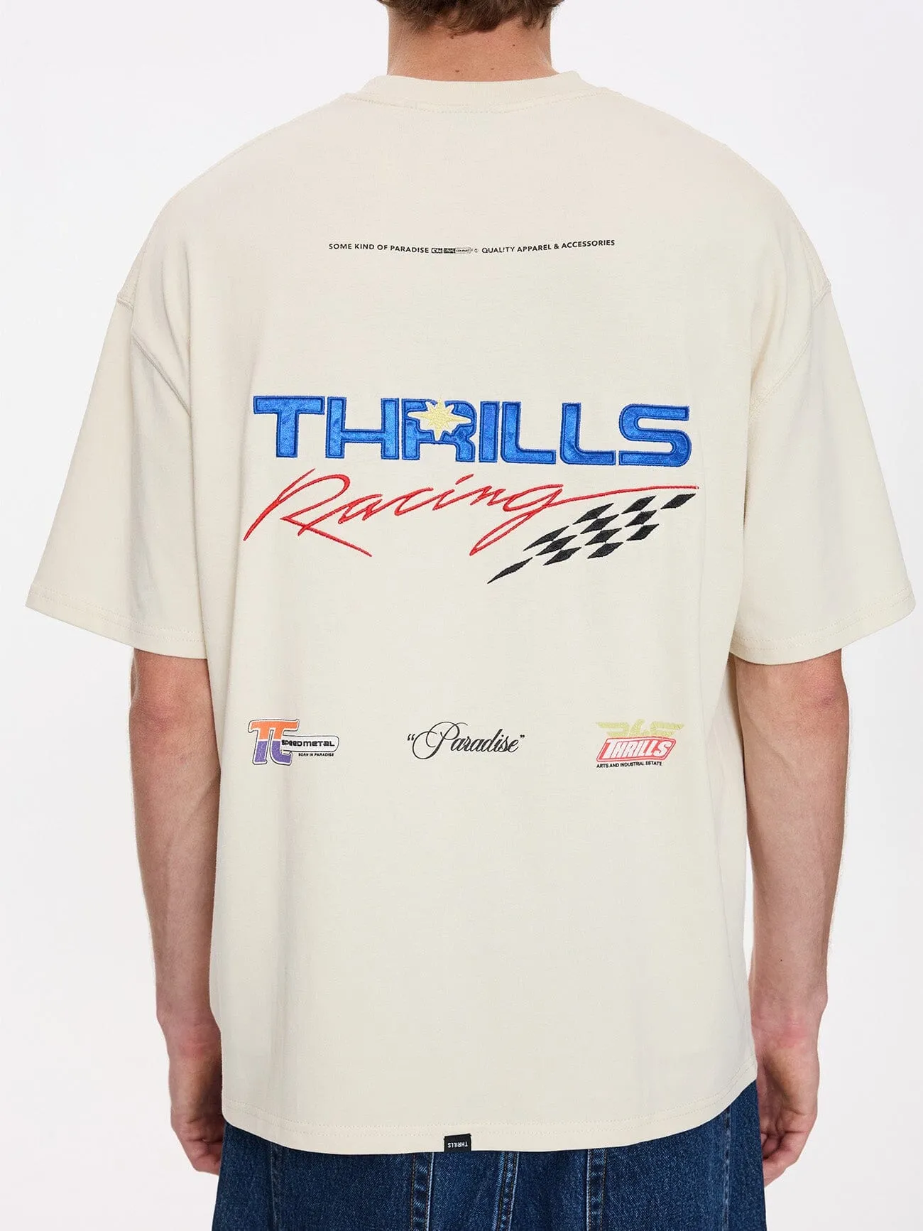 Full Fury Box Fit Oversize Tee - Heritage White