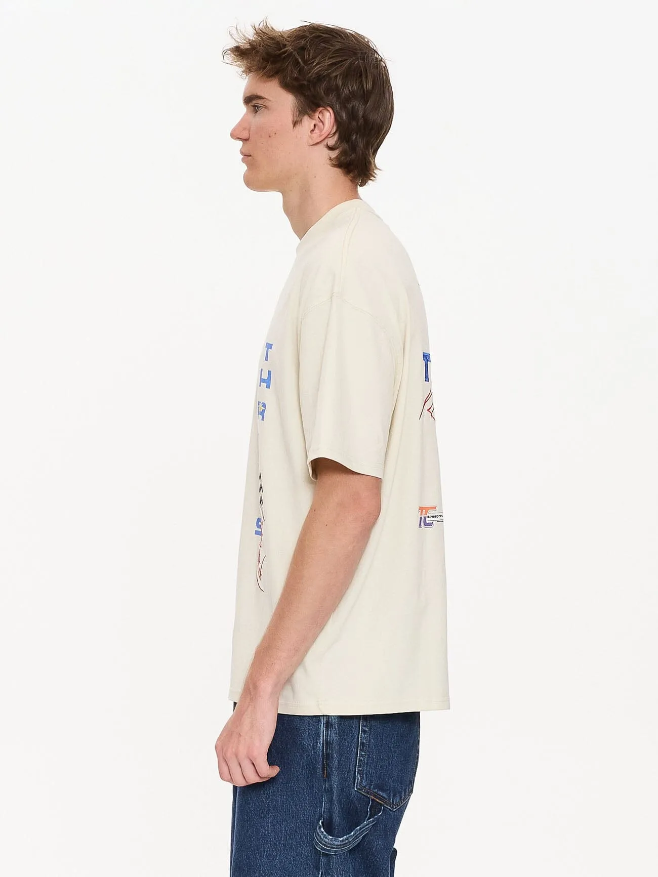 Full Fury Box Fit Oversize Tee - Heritage White