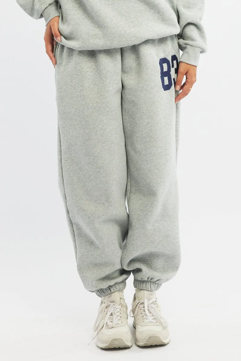Grey Track Pants Jogger