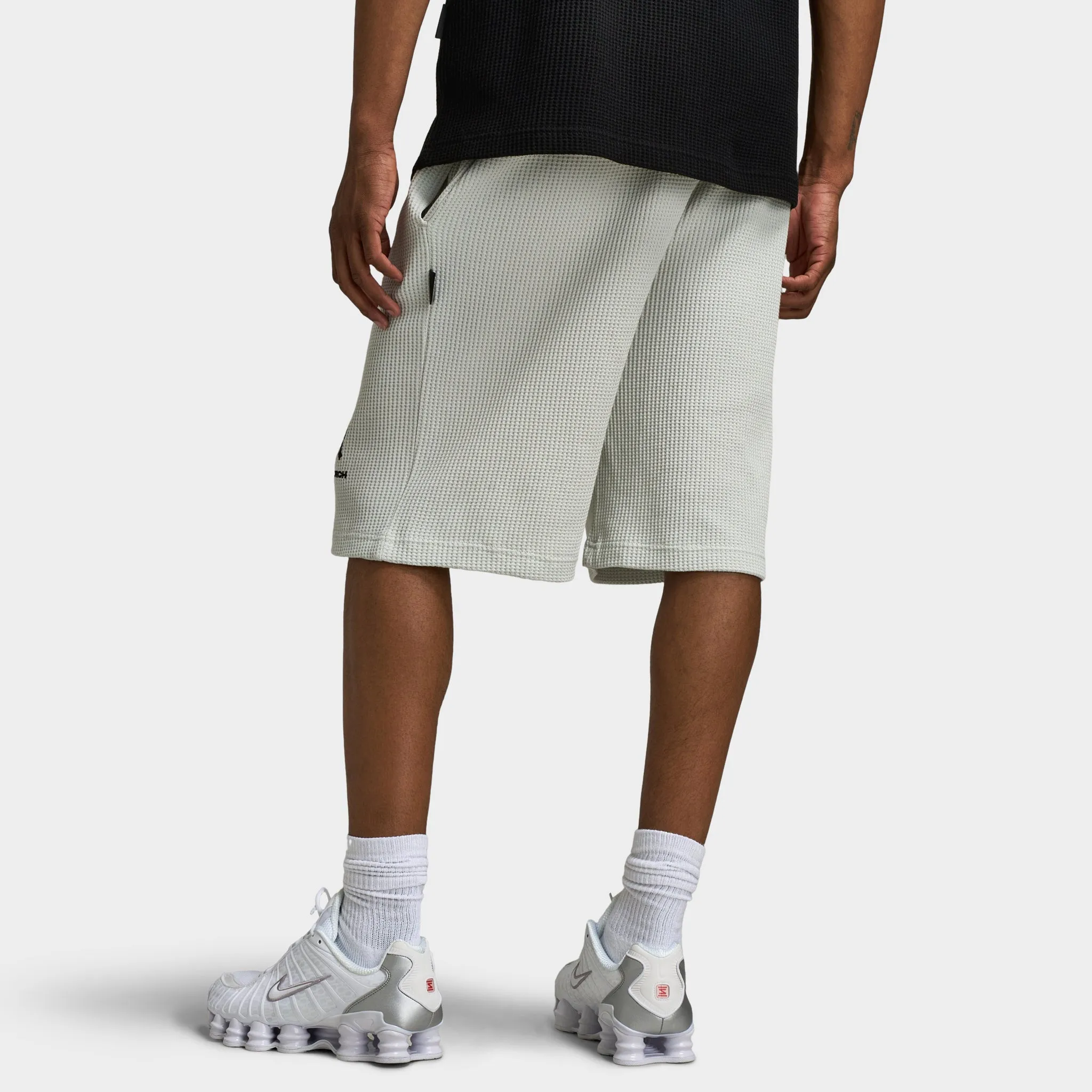 Hoodrich Chroma Oversized Waffle Shorts Dawn Blue / Black