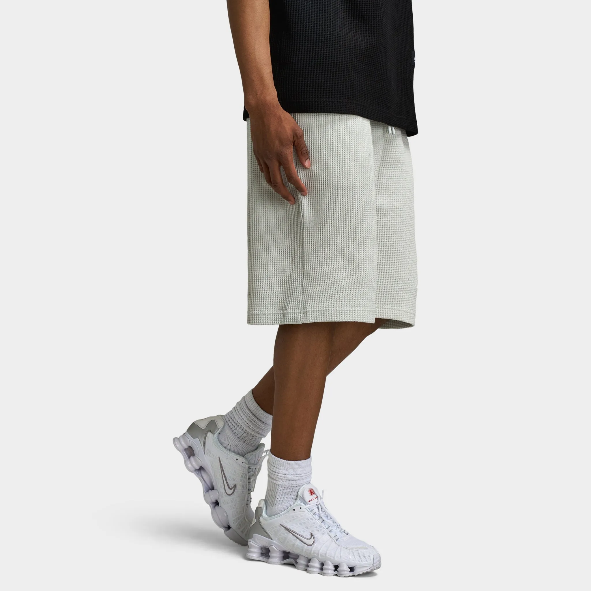 Hoodrich Chroma Oversized Waffle Shorts Dawn Blue / Black