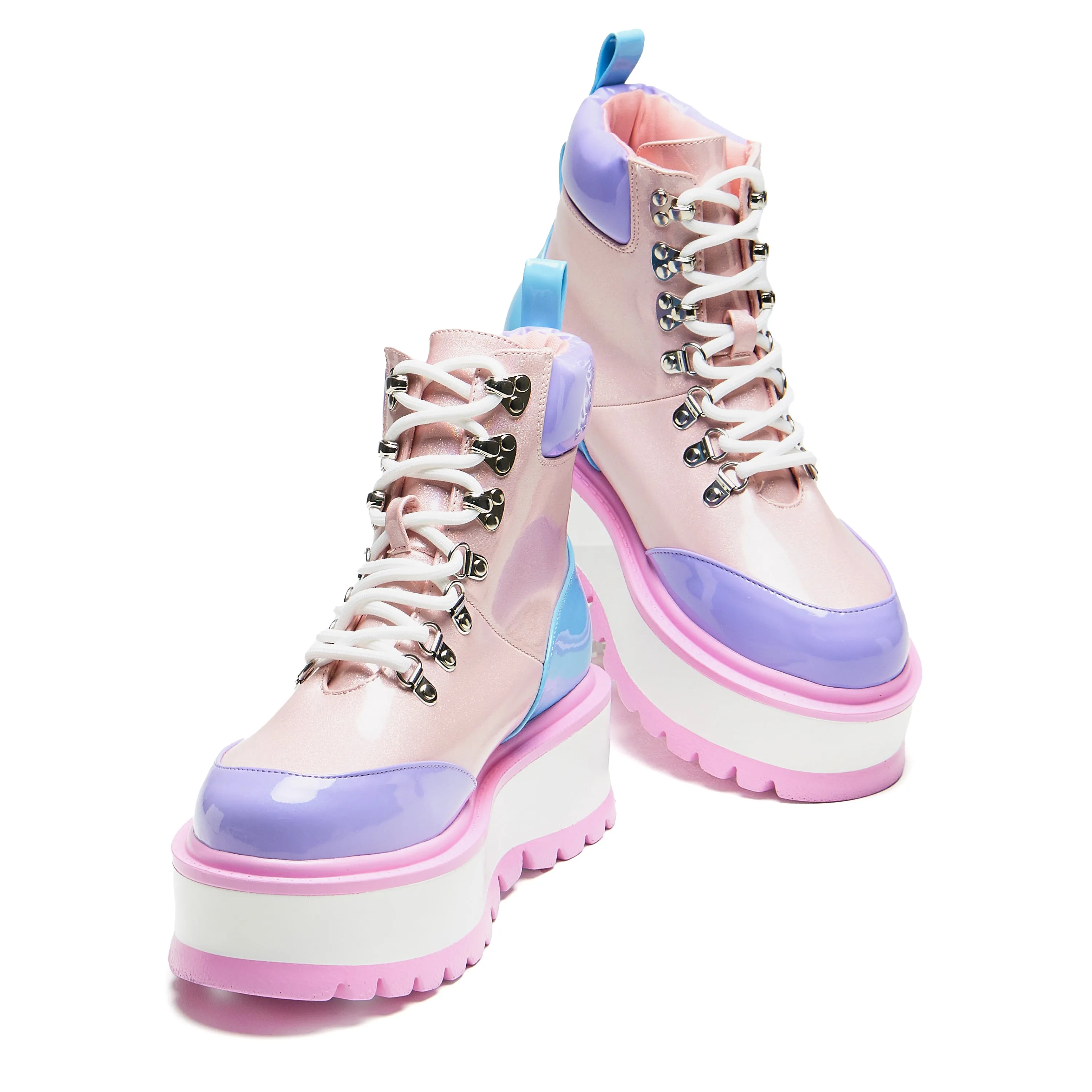 Kawaii Hydra Hi Shine Platform Boots