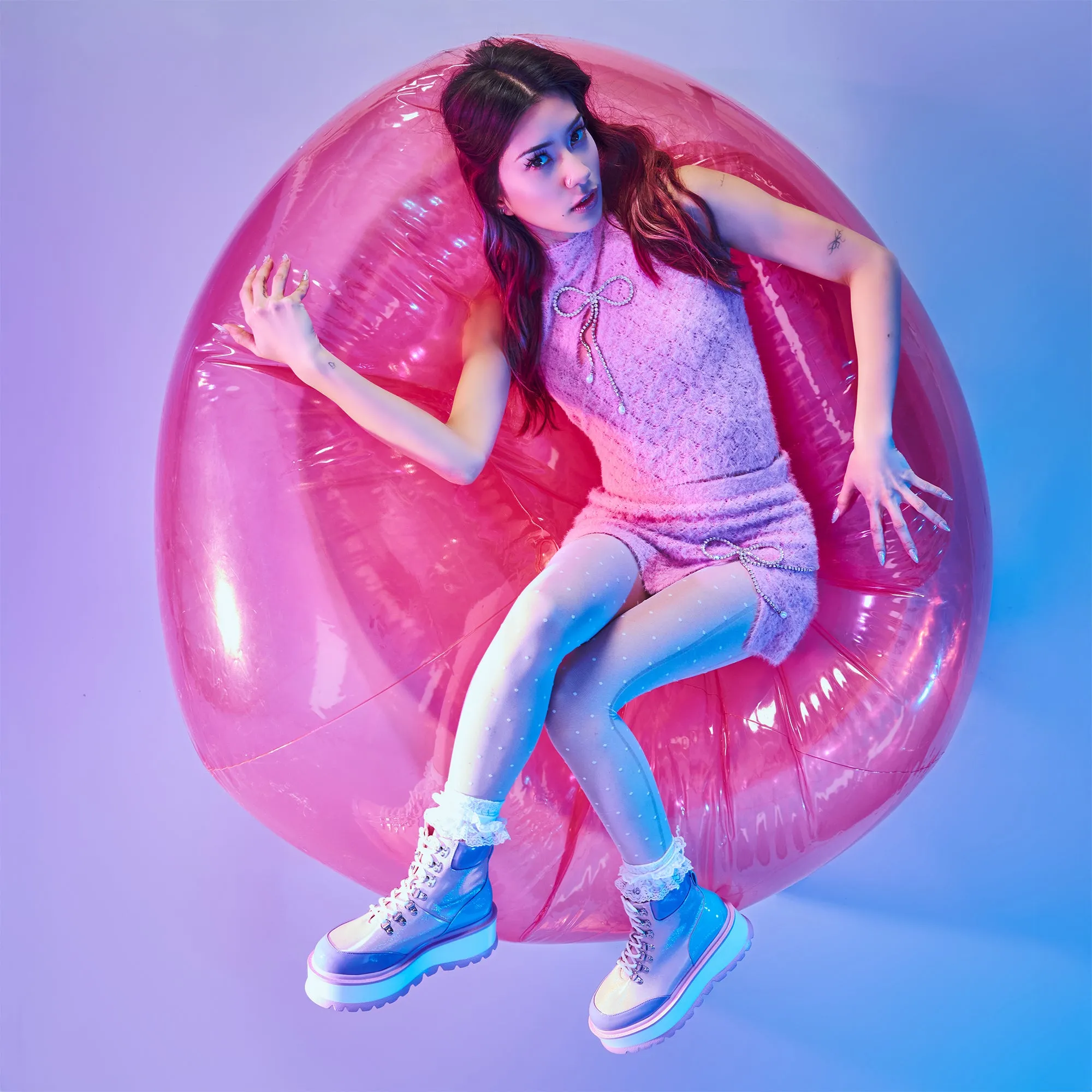 Kawaii Hydra Hi Shine Platform Boots