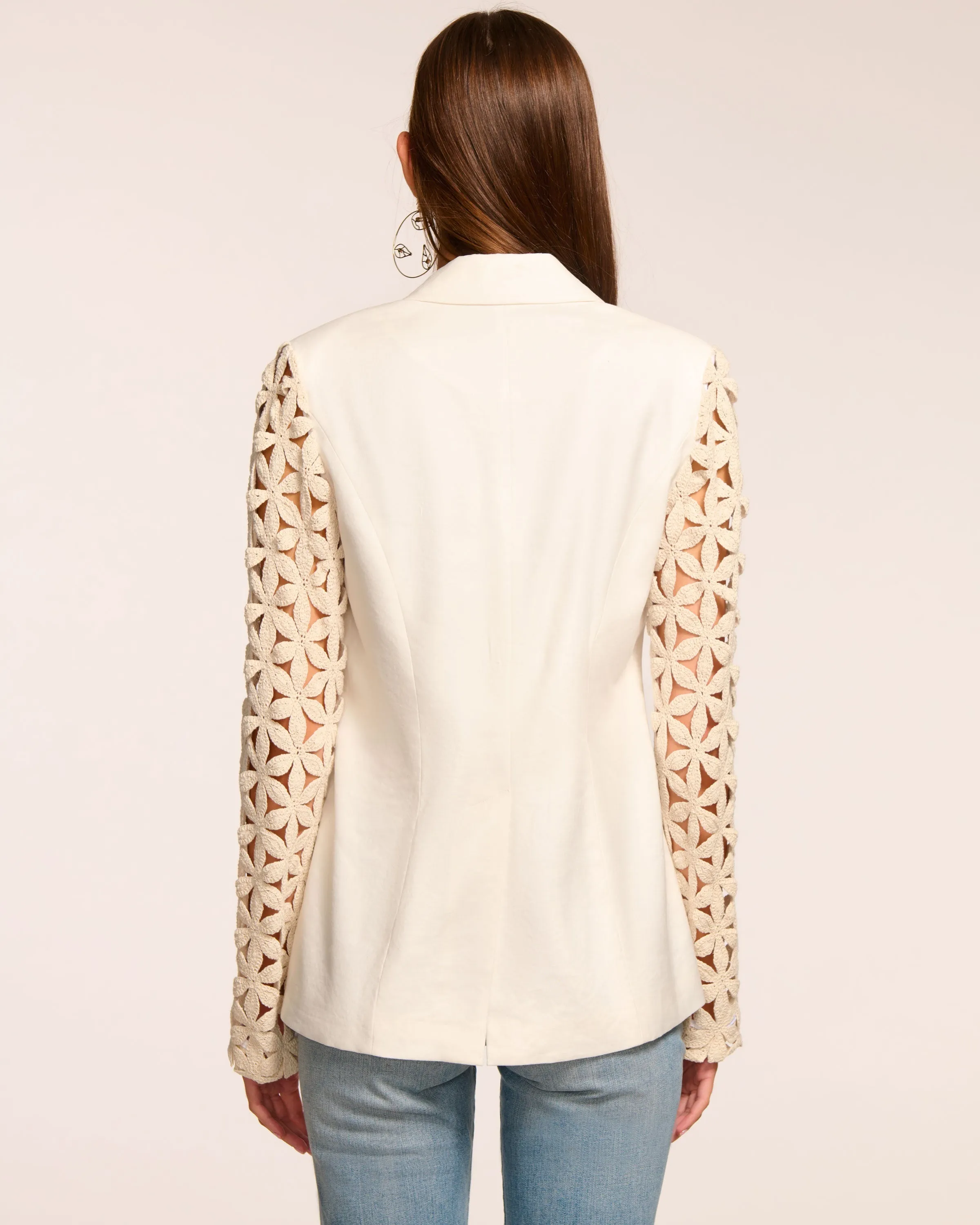 Kelsey Embellished Linen Blazer