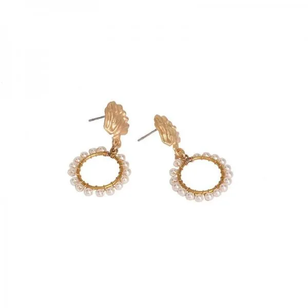 Korea Design Pearl Stud Earrings