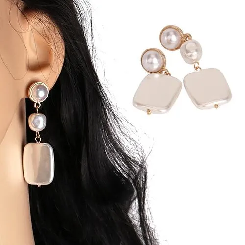 Korea Design Pearl Stud Earrings
