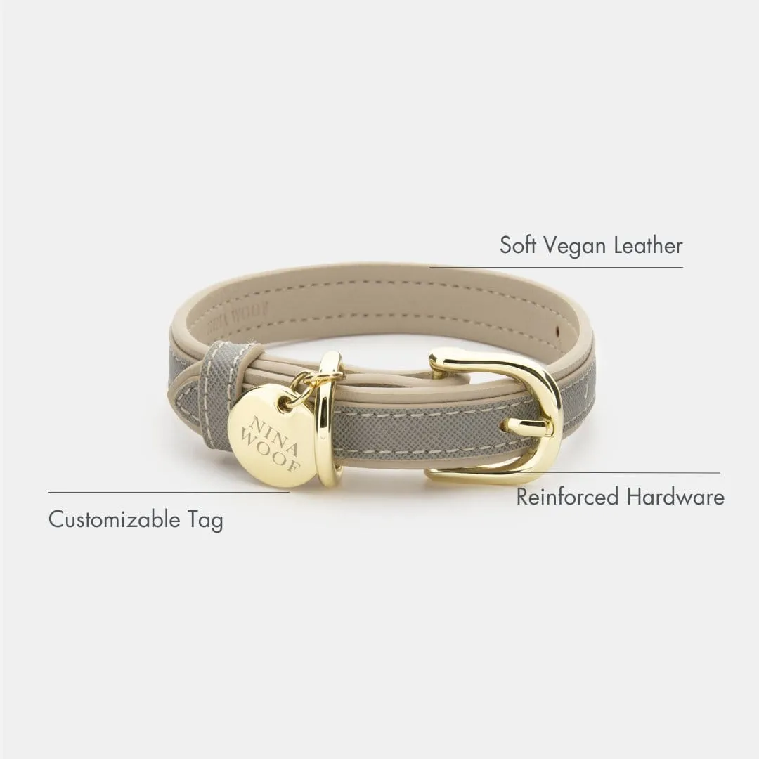 London Vegan Leather Dog Collar | Multiple Colours
