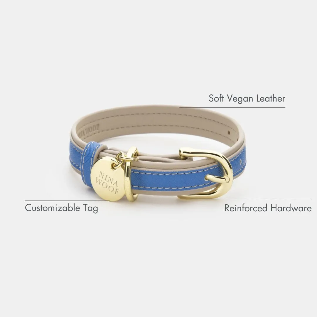 London Vegan Leather Dog Collar | Multiple Colours