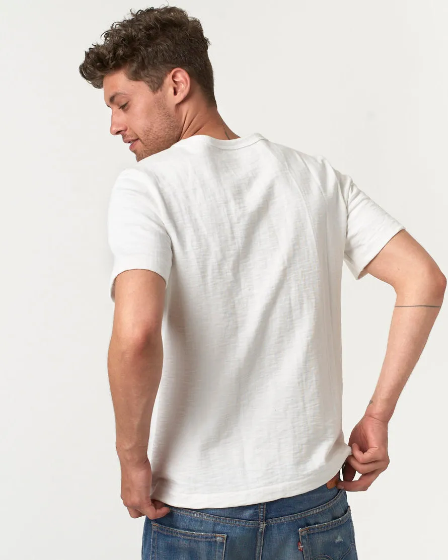 Merz b. Schwanen Good Originals 2S14 10.7oz Relaxed Fit Loopwheeled Heavy Tee - White