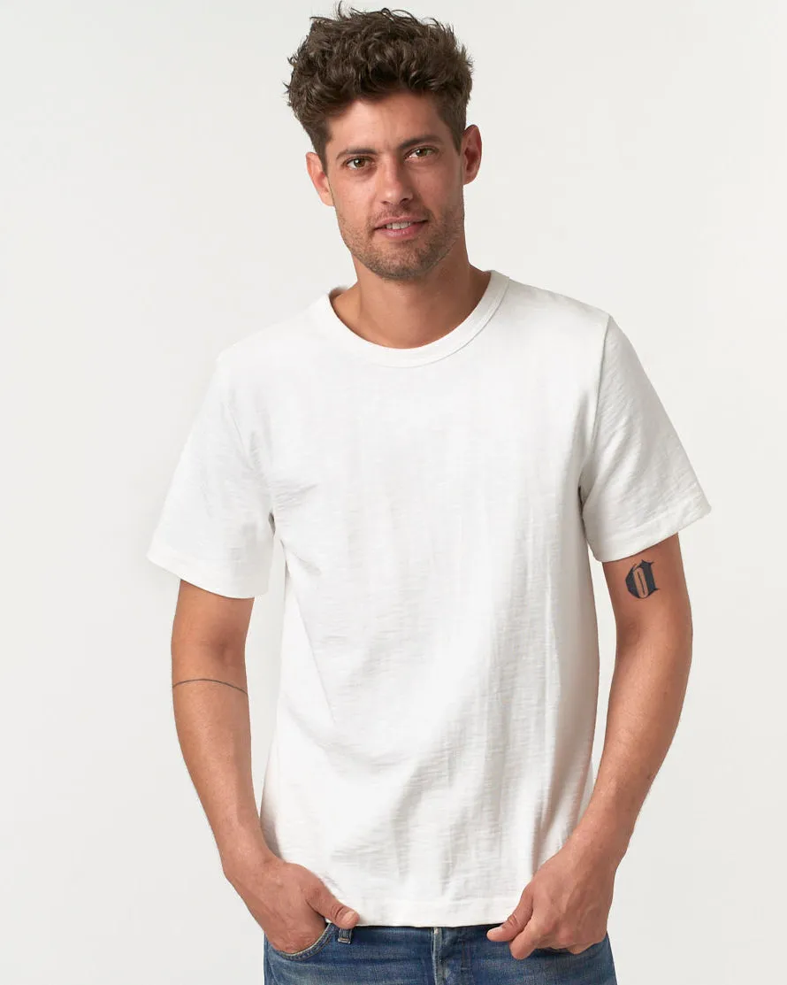 Merz b. Schwanen Good Originals 2S14 10.7oz Relaxed Fit Loopwheeled Heavy Tee - White