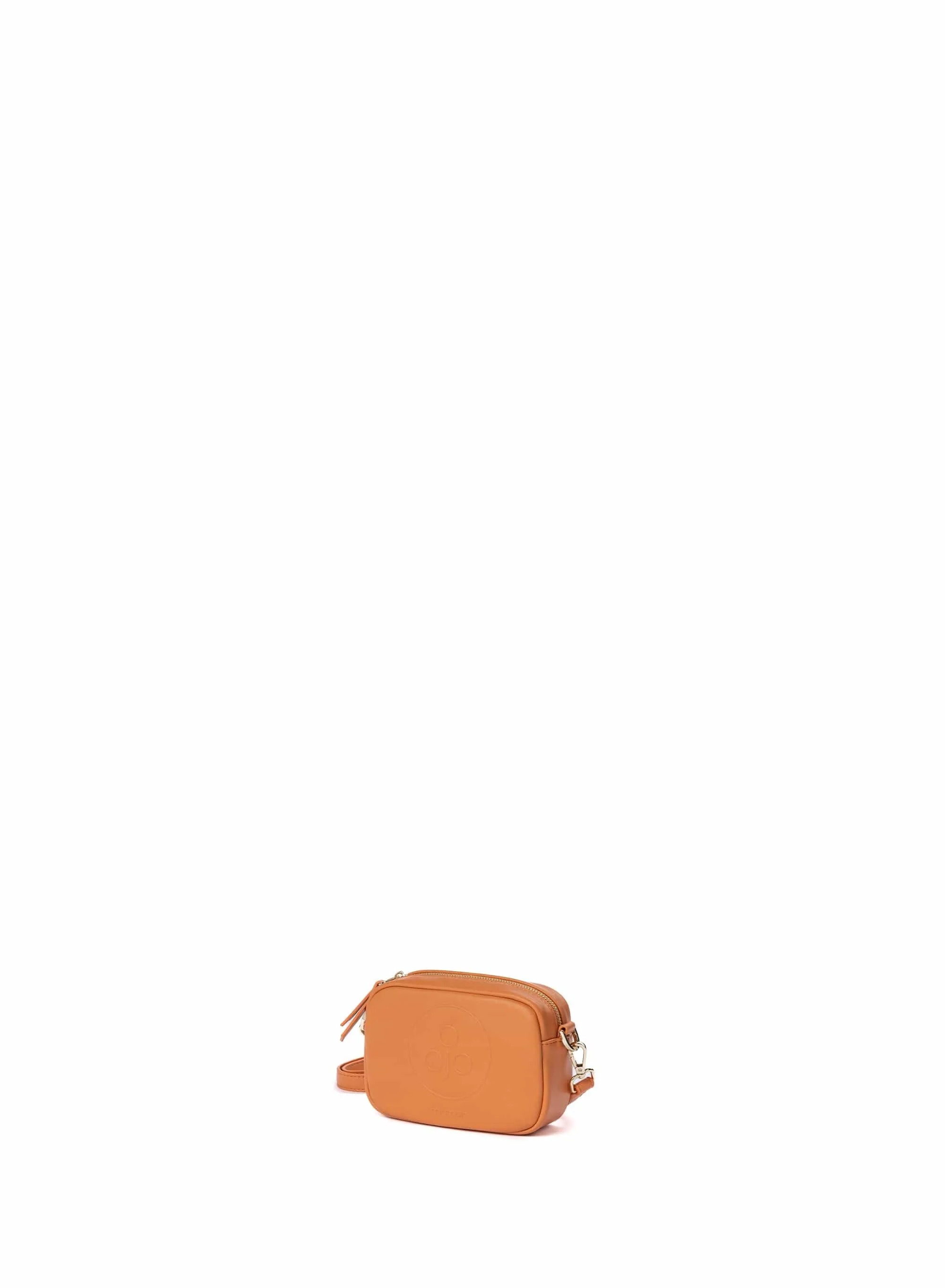 Mimi Mini Recycled Vegan Leather Crossbody Bag | Orange