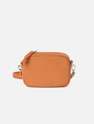 Mimi Mini Recycled Vegan Leather Crossbody Bag | Orange
