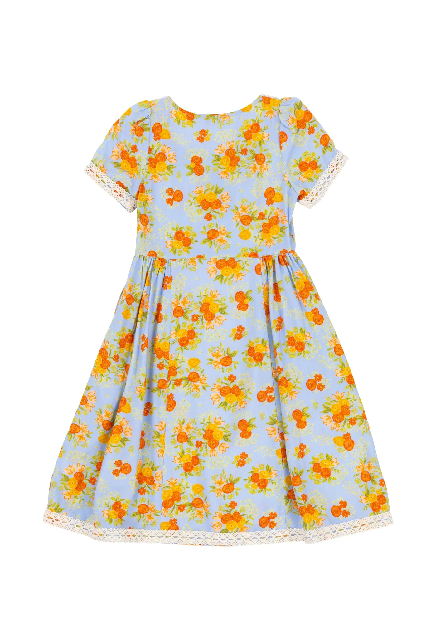 Mini Libby Dress in Orange Floral