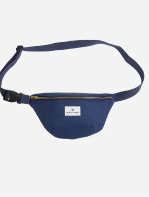 Natural Cotton Canvas Bum Bag | Navy Blue