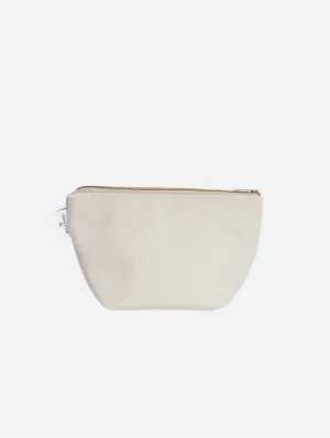 Natural Cotton Canvas Cosmetic Bag | Desert Sand