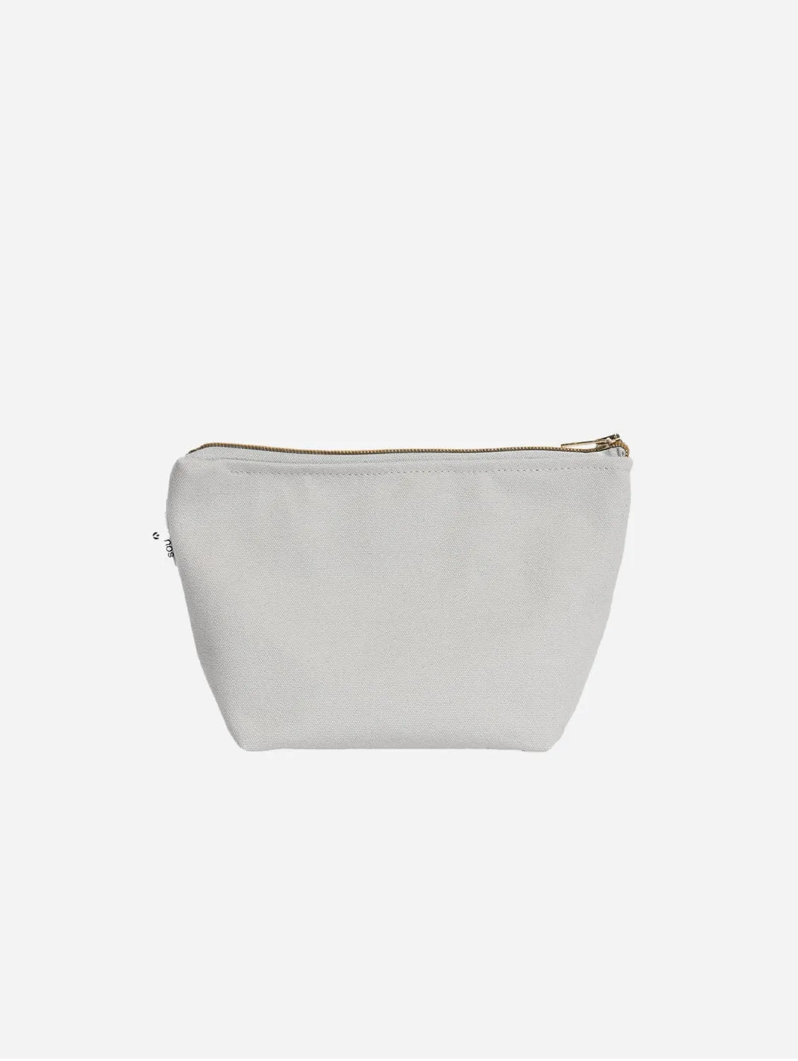 Natural Cotton Canvas Cosmetic Bag | Dust Grey