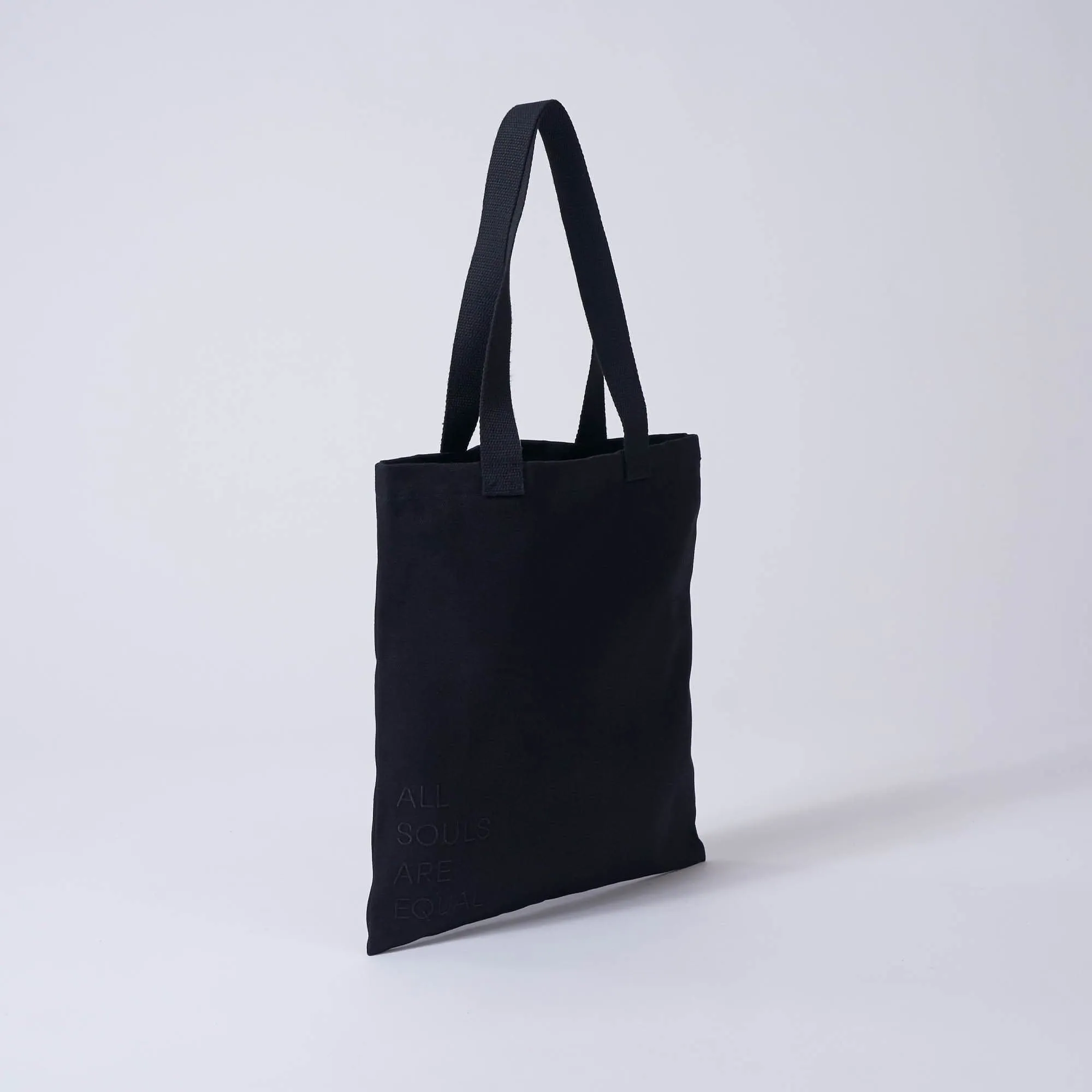 Natural Cotton Canvas Jute Bag | Black Pride Edition