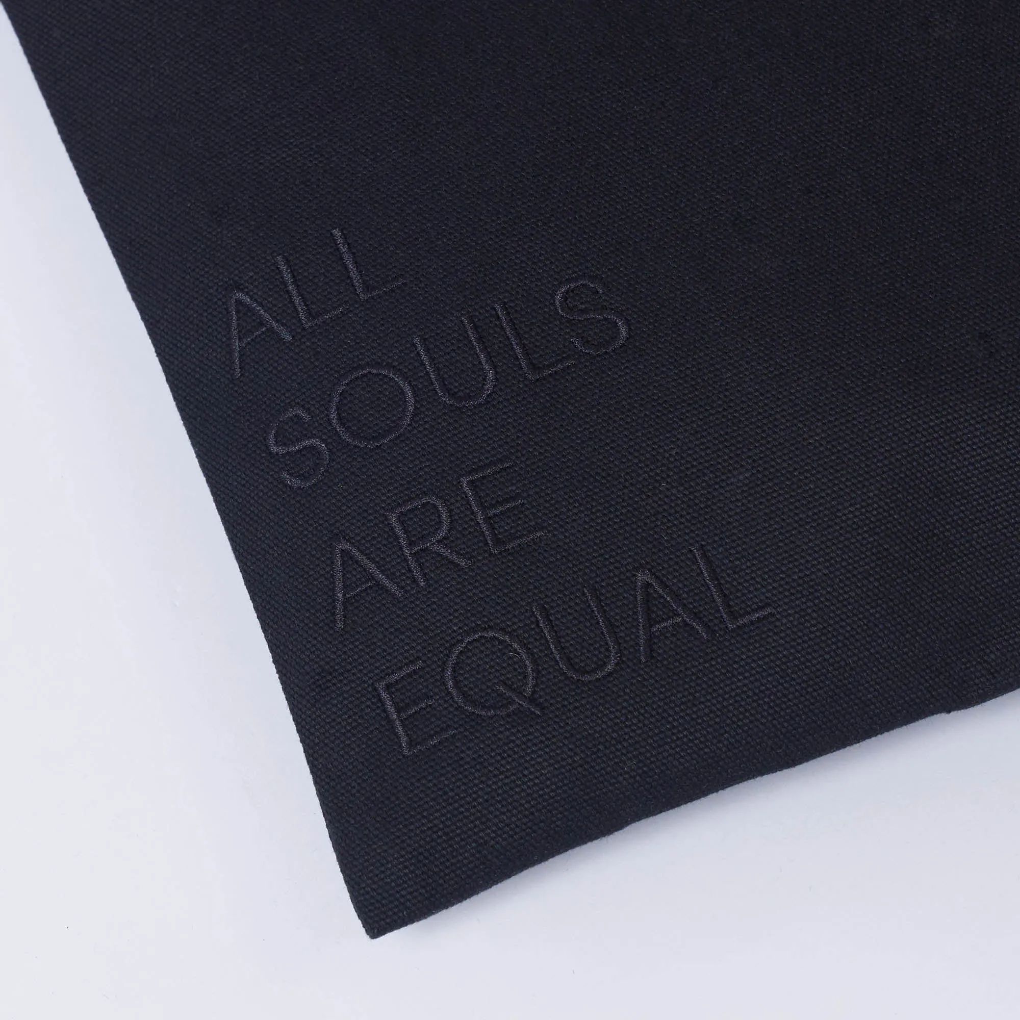 Natural Cotton Canvas Jute Bag | Black Pride Edition