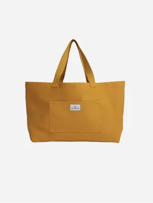 Natural Cotton Canvas Shopper | Mustard