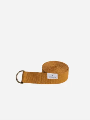 Natural Cotton Yoga Strap | Mustard Yellow