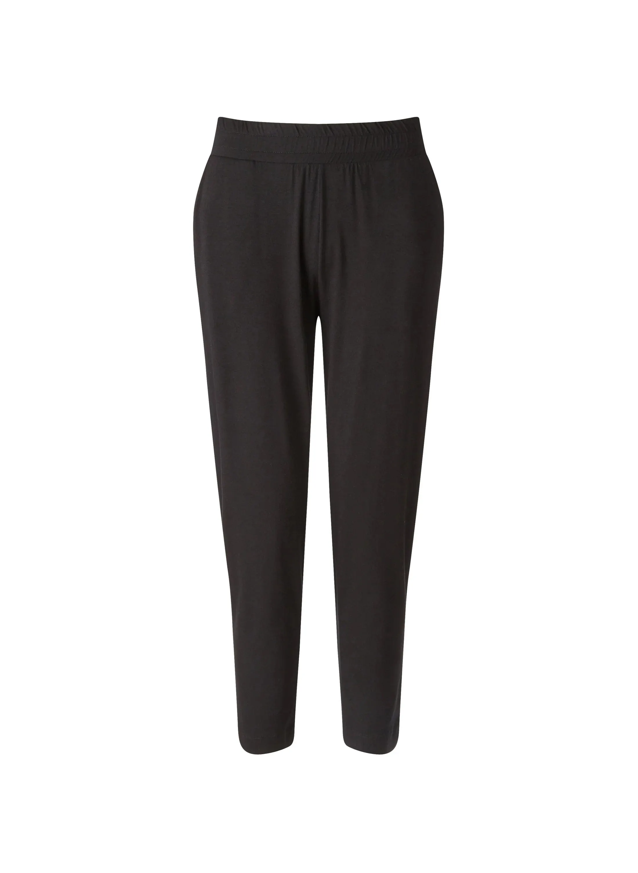 Neath LENZING™ ECOVERO™ Jersey Tapered Trousers | Caviar Black