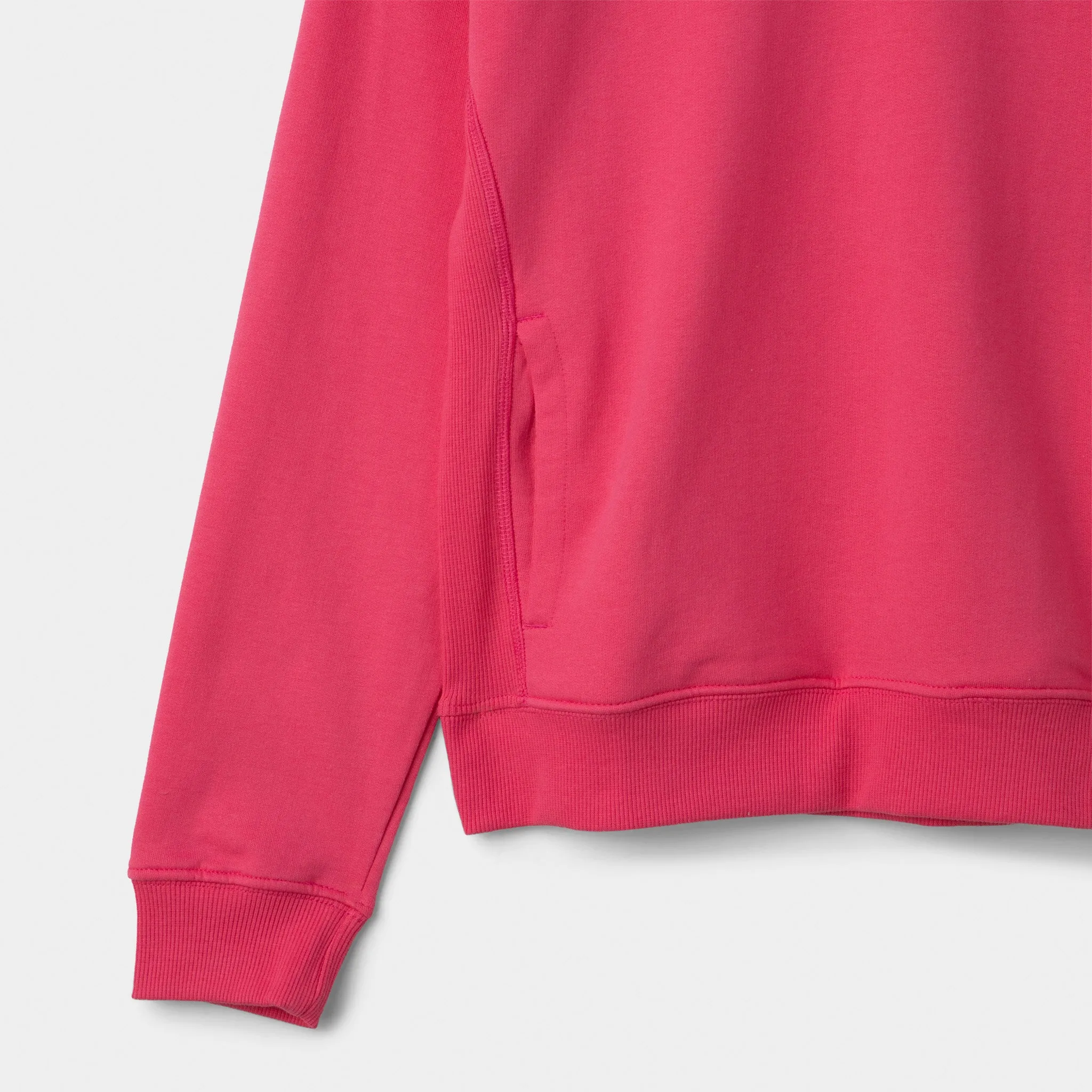 New Balance Junior Girls' Boxy Ribbed Crewneck / Dragon Berry