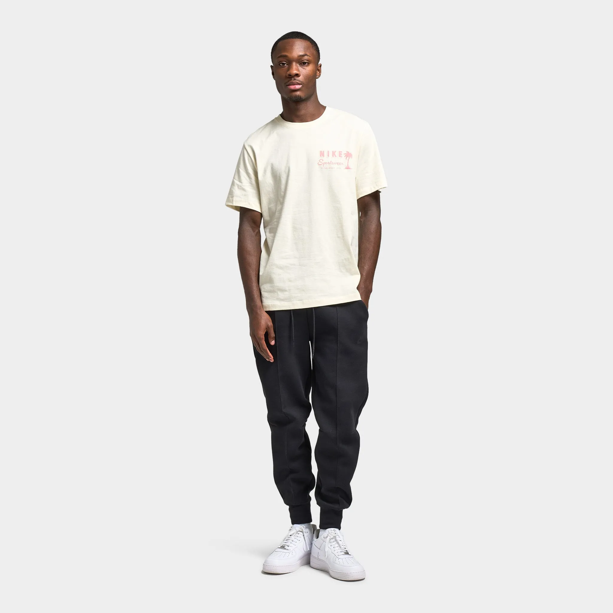 Nike Sportswear T-Shirt Sweet Coconut Milk / Denim Turq