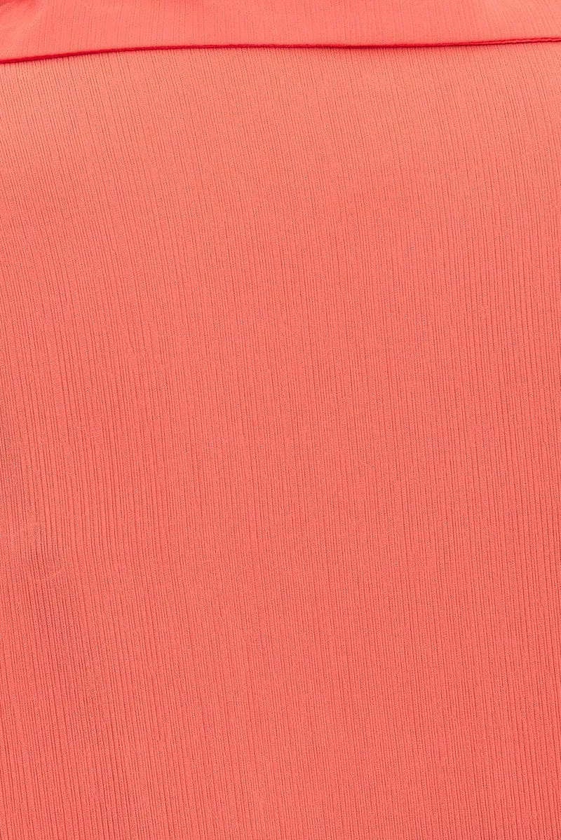 Orange See-Through Beachwear Set