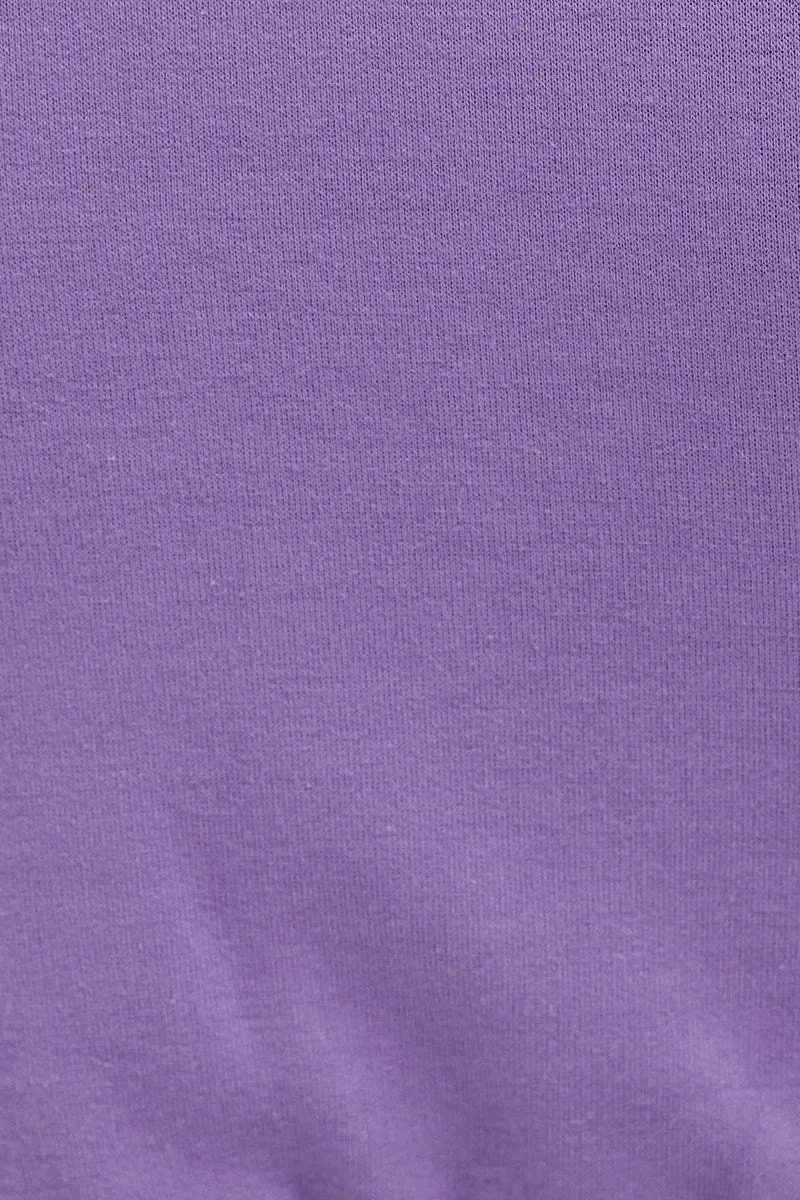 Purple Crop Top Loungewear Set