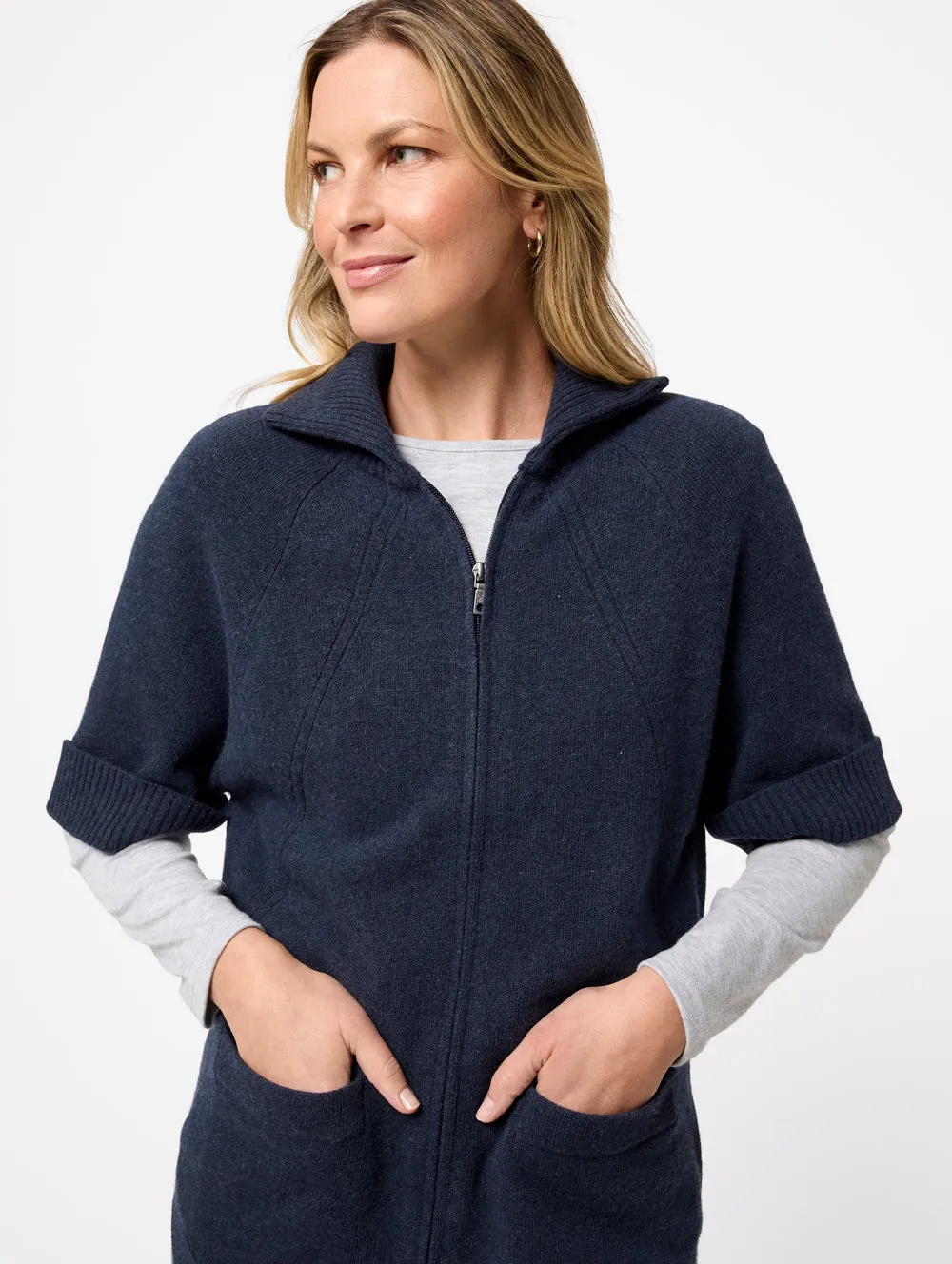 Ria Zip Through Cardigan