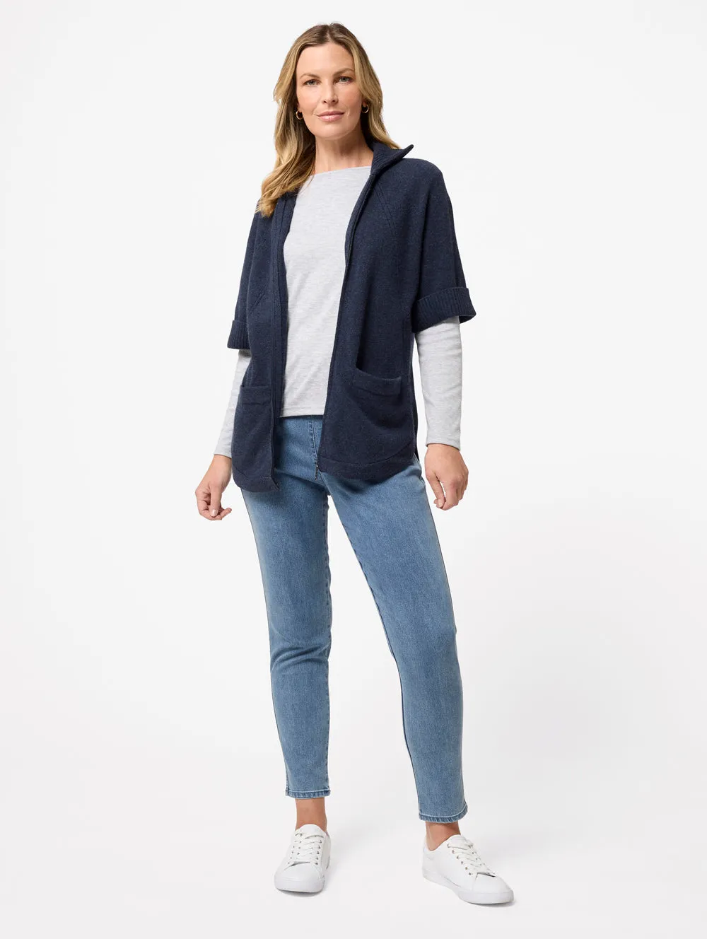 Ria Zip Through Cardigan