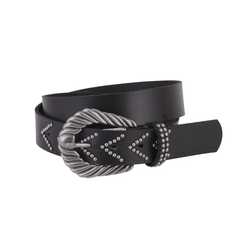 Silver Studded Statement Belt