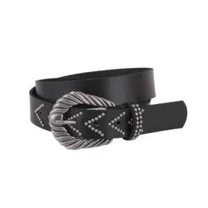 Silver Studded Statement Belt