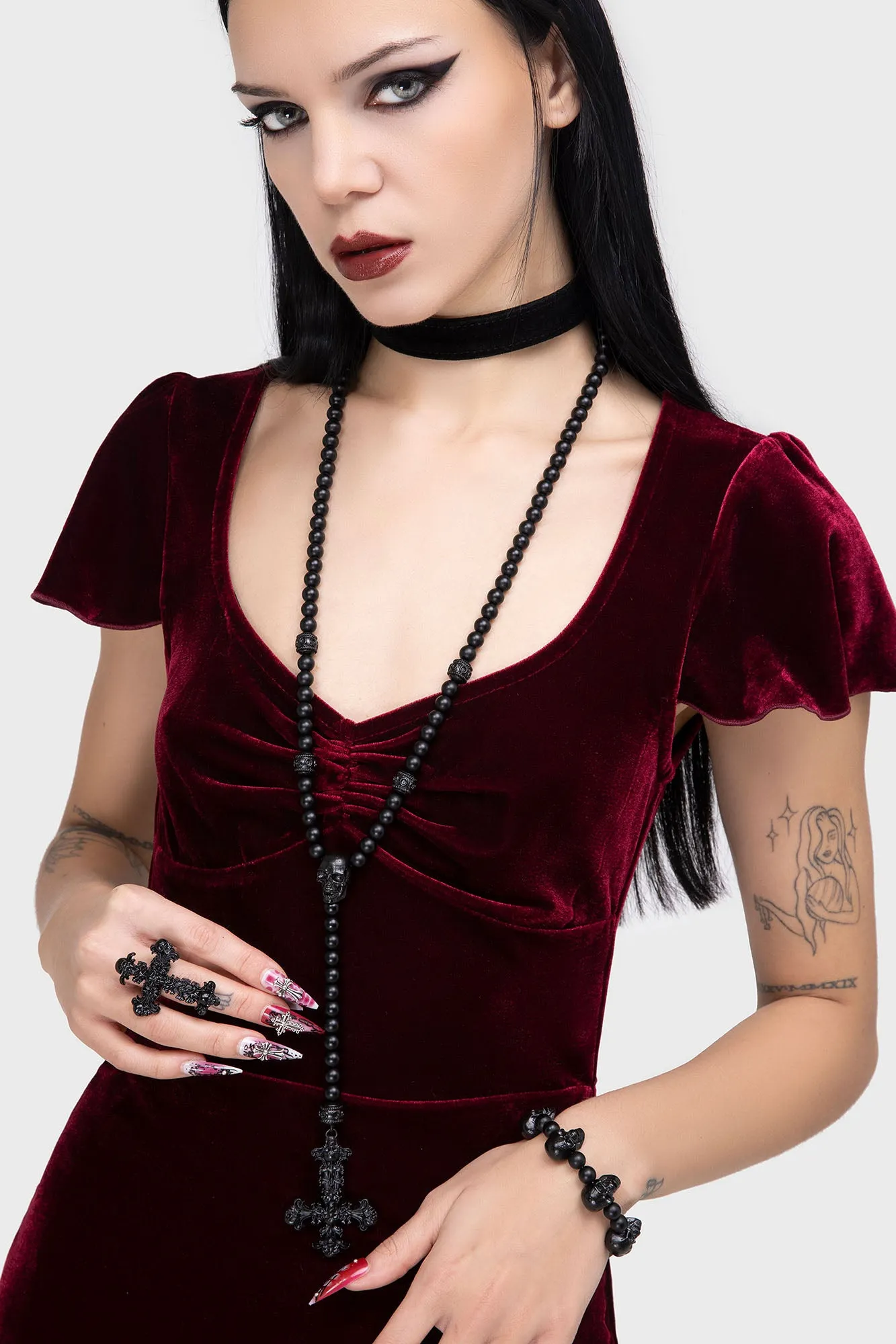 Skullcraft Rosary Necklace