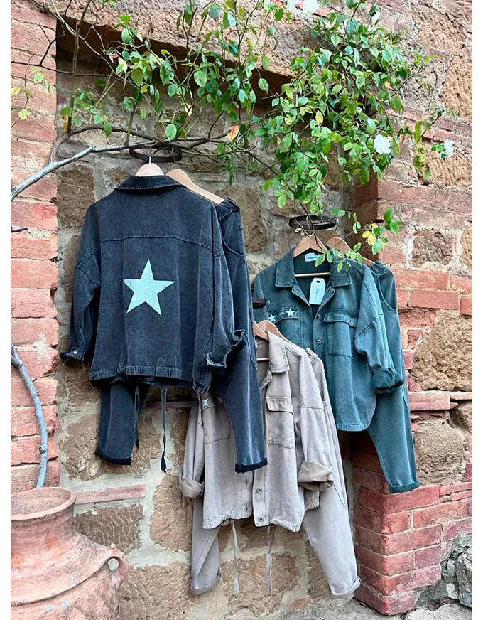 Stardust Denim Jacket Grey