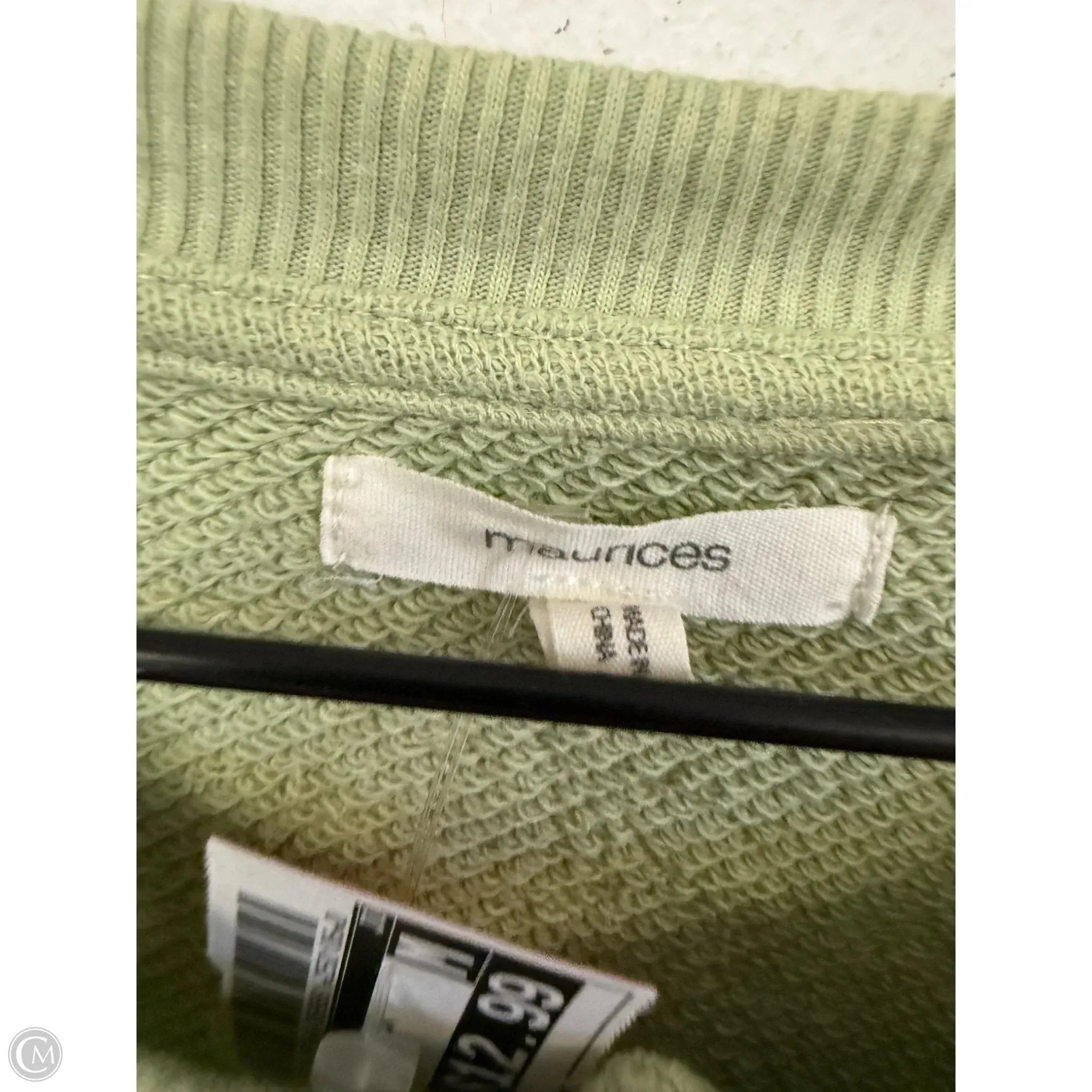 Sweatshirt Crewneck By Maurices In Green, Size: M