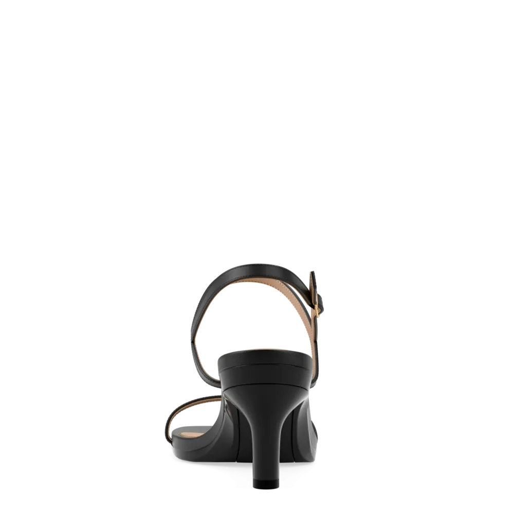 The Miranda - Coal Leather 3 Stiletto