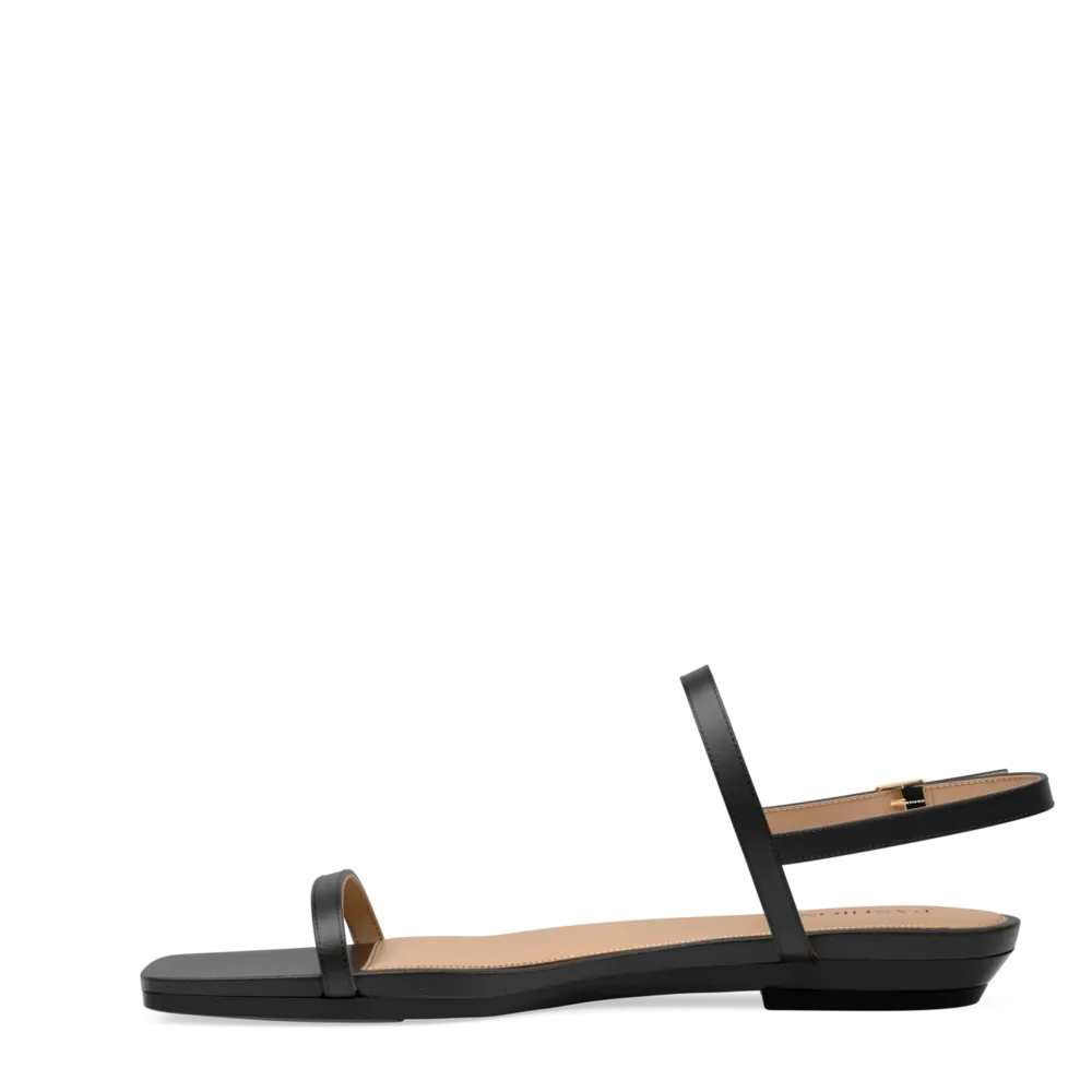 The Miranda - Coal Leather 3 Stiletto