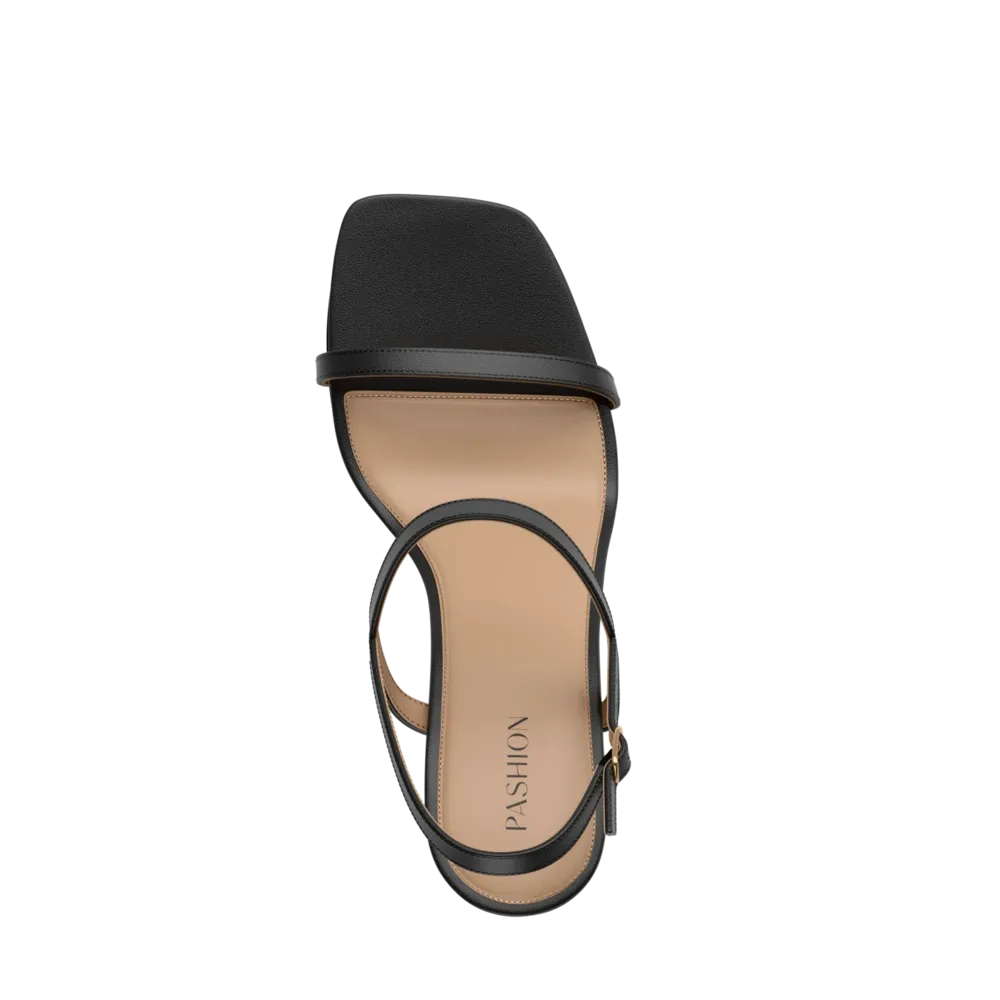 The Miranda - Coal Leather 4 Block