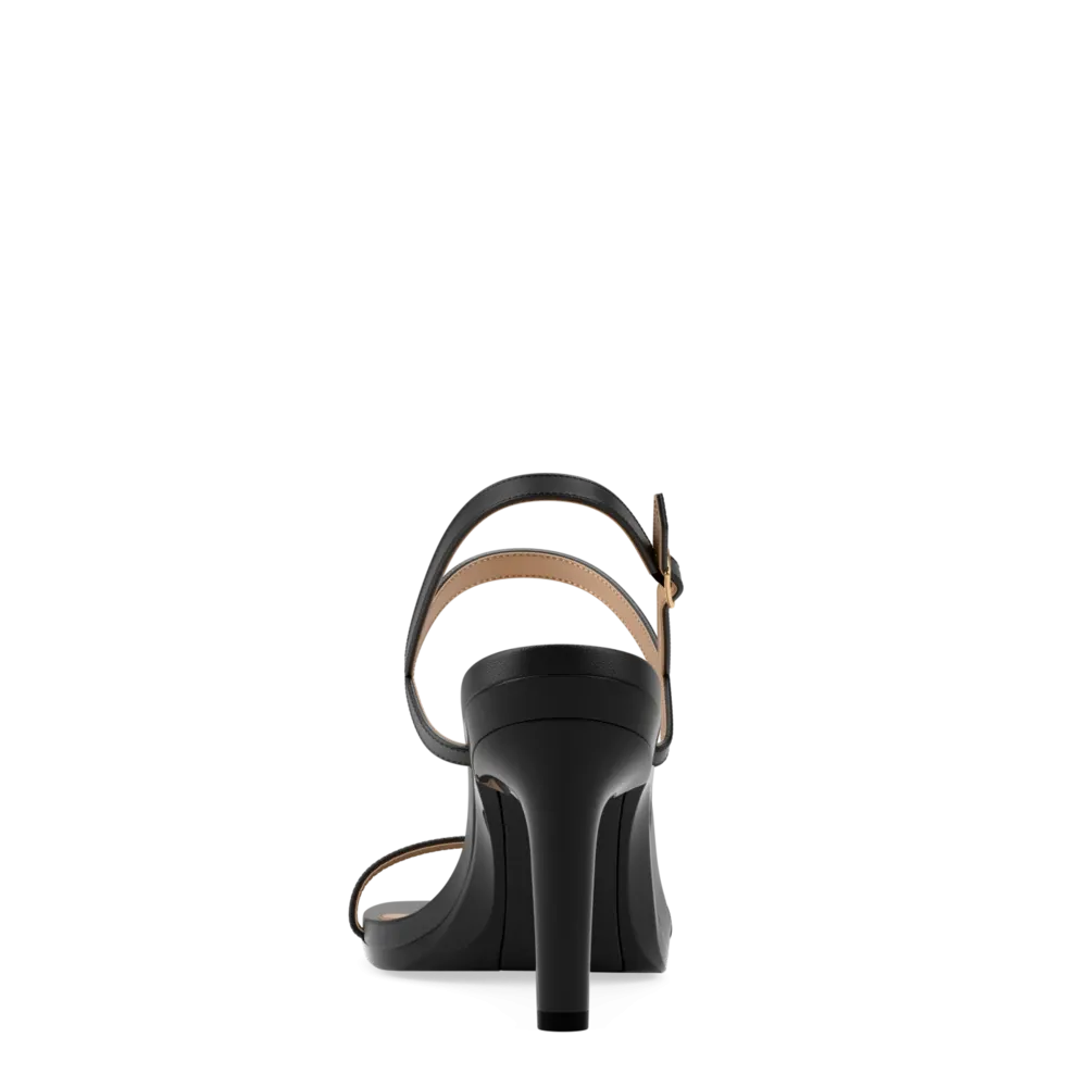 The Miranda - Coal Leather 4 Stiletto