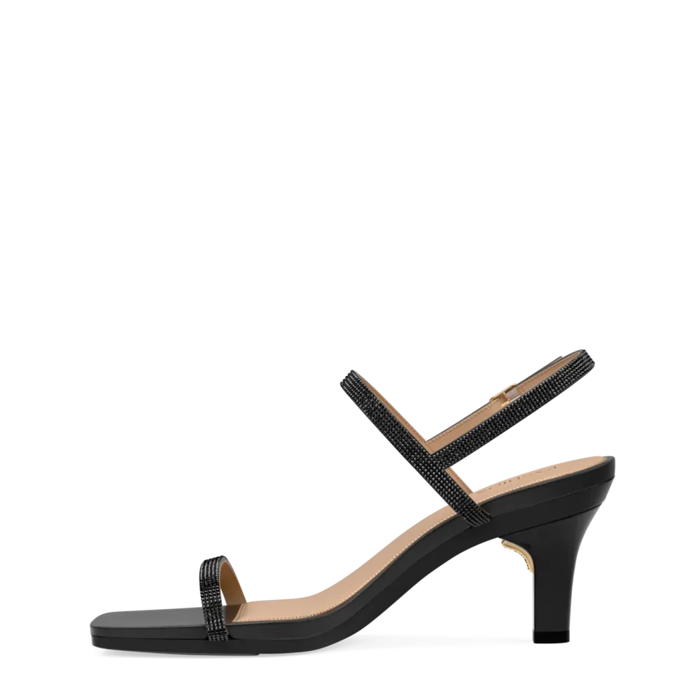 The Miranda - Coal Rhinestone 3 Stiletto