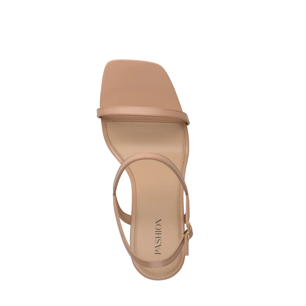 The Miranda - Latte Leather 3 Block