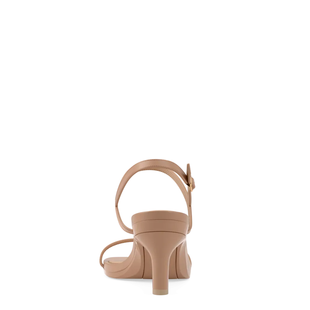 The Miranda - Latte Leather 3 Stiletto