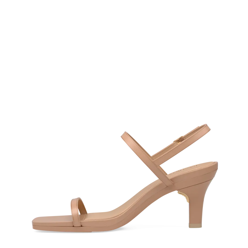 The Miranda - Latte Leather 3 Stiletto