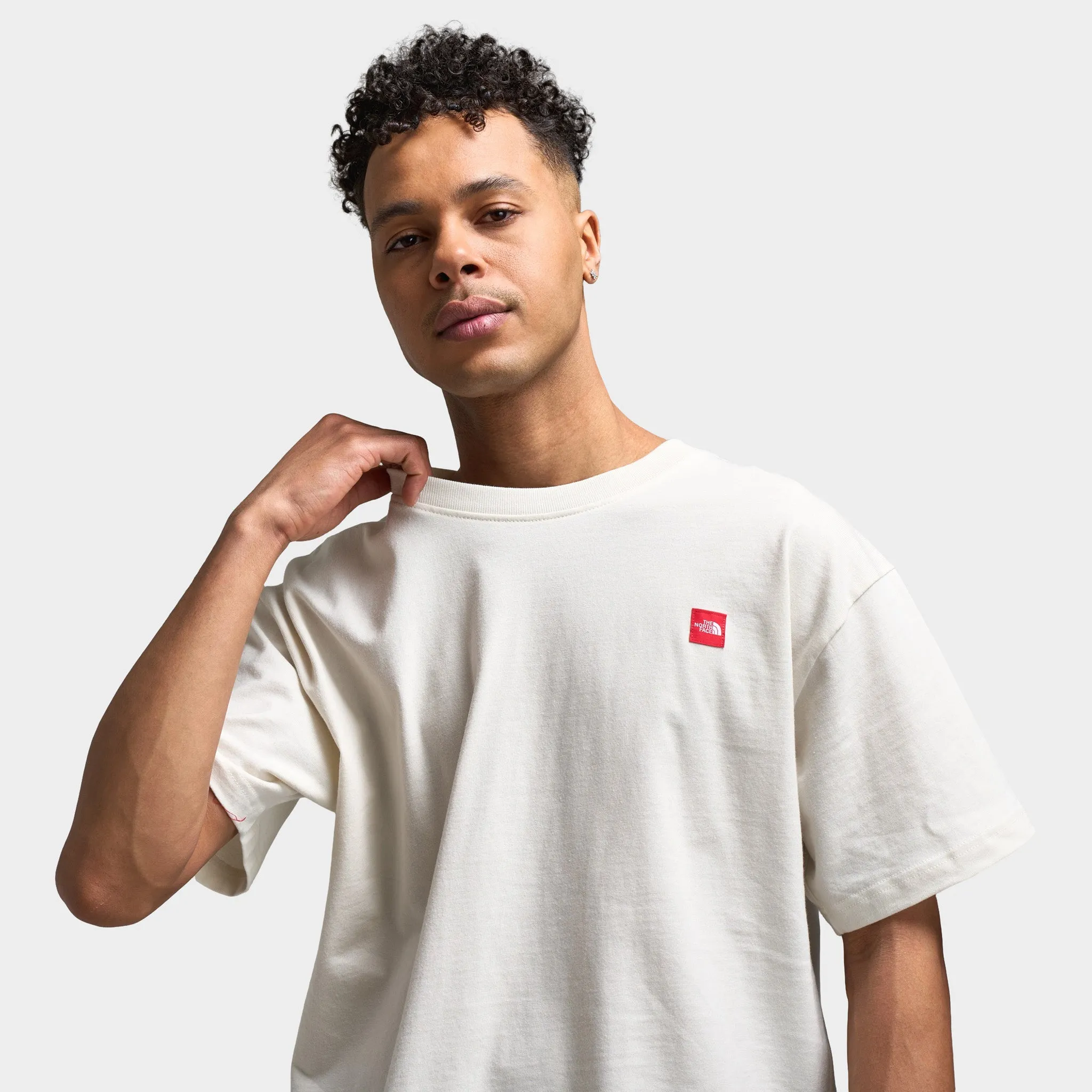 The North Face Red Box Kilimanjaro Heavyweight T-Shirt / White Dune
