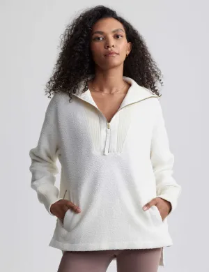 Wallace Half Zip Fleece - Egret