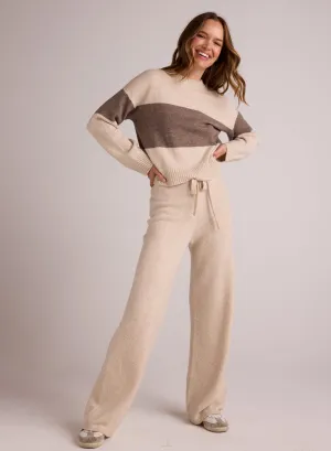 Wide Leg Sweatpant - Ivory Oat