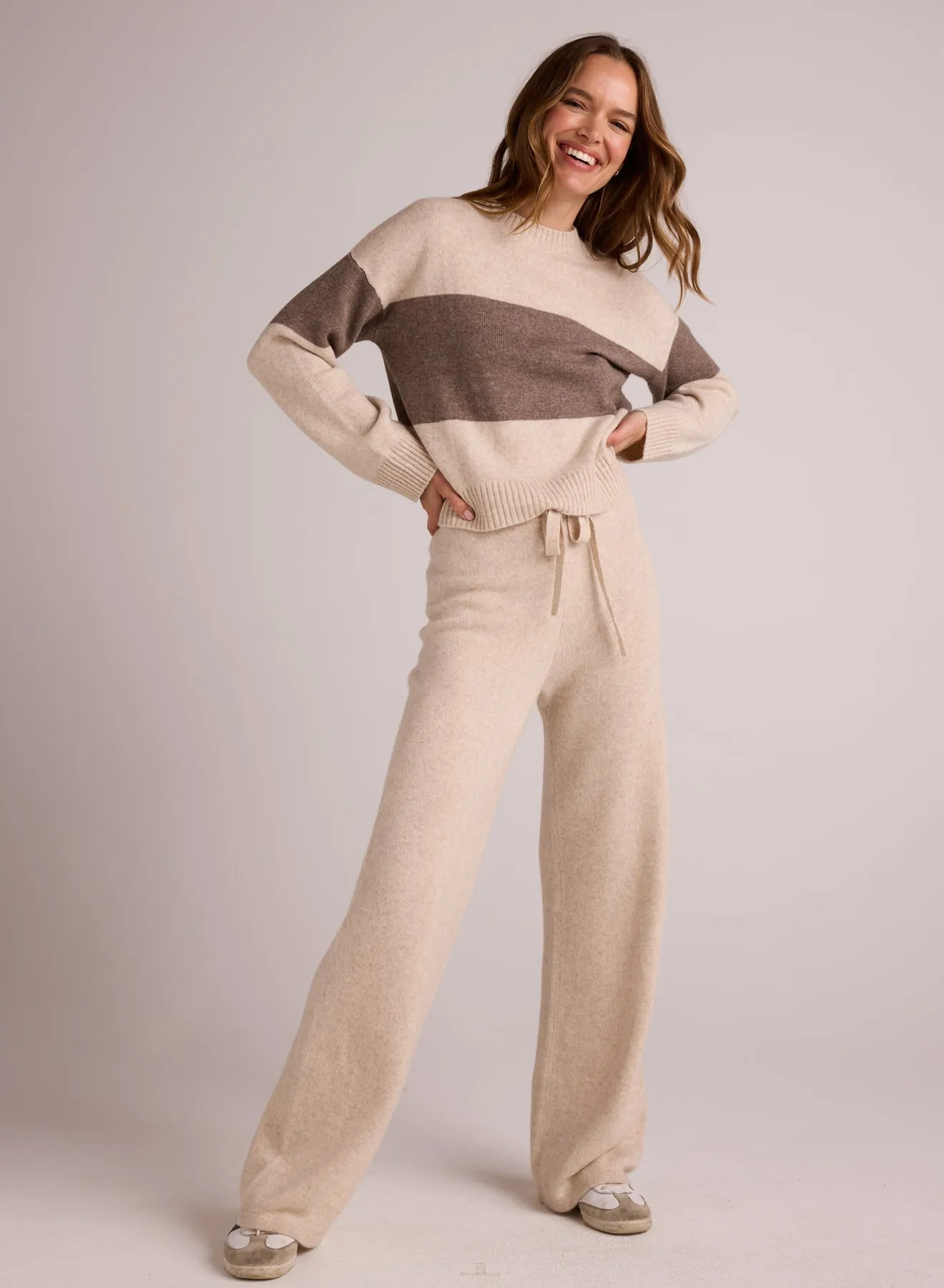 Wide Leg Sweatpant - Ivory Oat
